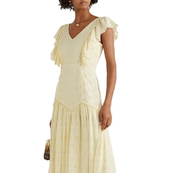 Love Shack Fancy-Cressida Eyelet Maxi Dress - Picture 3 of 9